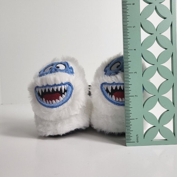 Rudolph Red Nosed Reindeer Slippers Abominable Snowman Sz 1 Christmas Toddler - Picture 10 of 16